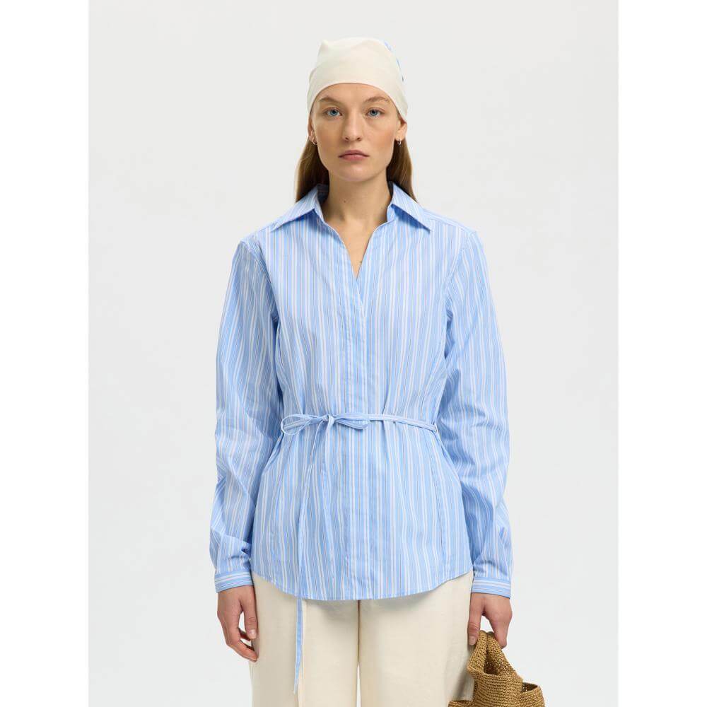 Selected Helga Tie Front Shirt